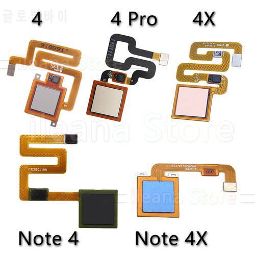 Original For Xiaomi Redmi Note 4 4x Pro Prime Plus Global Home Button Back Touch ID Scanner Fingerprint Sensor Flex Cable Ribbon