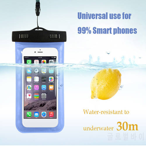Universal Swimming Bags Cell Phone Transparent Cover PVC Waterproof Underwater Bag For iPhone XS 7 8 all models Mobile Phone