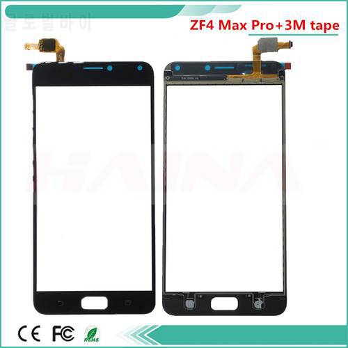 Free 3m Tape Moible Phone TouchScreen For Asus Zenfone 4 Max Pro ZF4 MAX Pro ZC554KL Touch Screen Front Glass Panel Sensor
