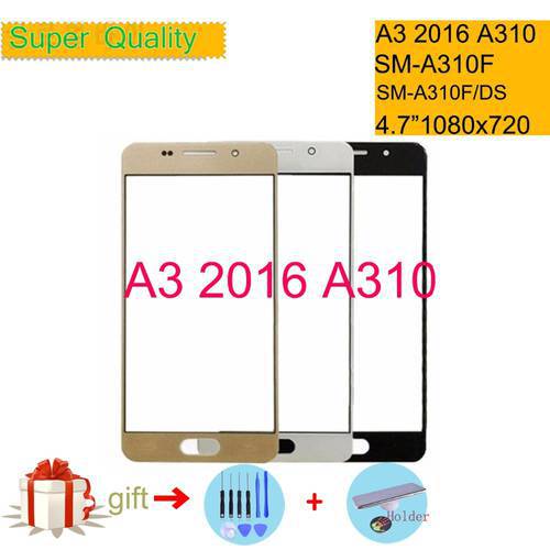 For Samsung Galaxy A3 2016 A310 Touch Screen Front Glass Panel TouchScreen Outer Glass Lens