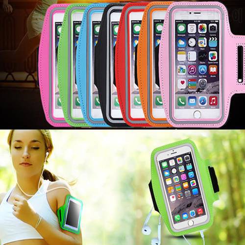50pcs/lot 4.7 5.5 6.3 inch Universal Workout Adjustable Arm Gym Sports Running Exercise Armband Case For iPhone XR XS Max S9 S8