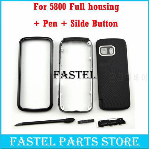 For Nokia 5800 High Quality New Full Complete Mobile Phone Housing Cover Case + English/Russian/Arabic Keypad With tracking