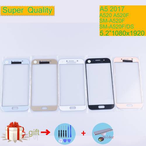 ReplacementFor Samsung Galaxy A5 2017 A520 Touch Screen Panel Front Outer Glass LCD Lens With OCA Glue