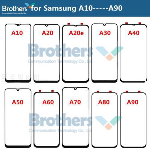 Front Outer Glass Lens For Samsung Galaxy A10 A20 A30 A40 A50 A60 A70 A90 Touch Screen Glass Front LCD Glass Lens Replacement