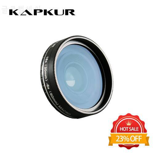 Kapkur phone lens , clip-on macro lens HD 4K lens for Xiaomi/Samsung/Hornor smartphone