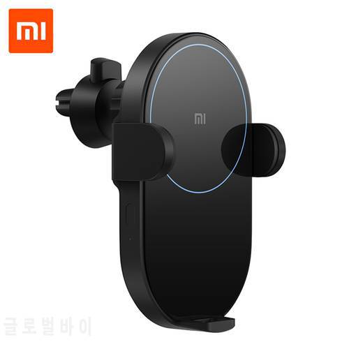 Xiaomi Mi 20W Max Qi Wireless Car Charger Electric Auto Pinch 2.5D Glass Ring Lit For Mi 9 MIX 2S / 3 For iPhone 13 12 Pro Max
