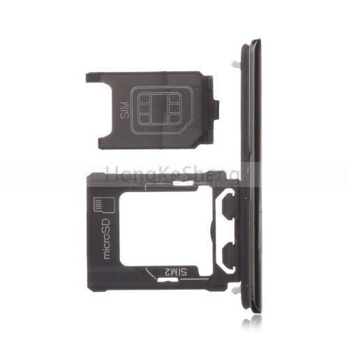 OEM Dual SIM Card Tray + SIM Card Cover Flap for Sony Xperia XZ Premium XZP G8142 G8141