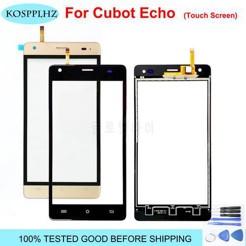gold/ white 5 inch front outer glass For CUBOT ECHO Touch Screen Touch Panel Lens Replacement FPC0500-0773D-A + Tools