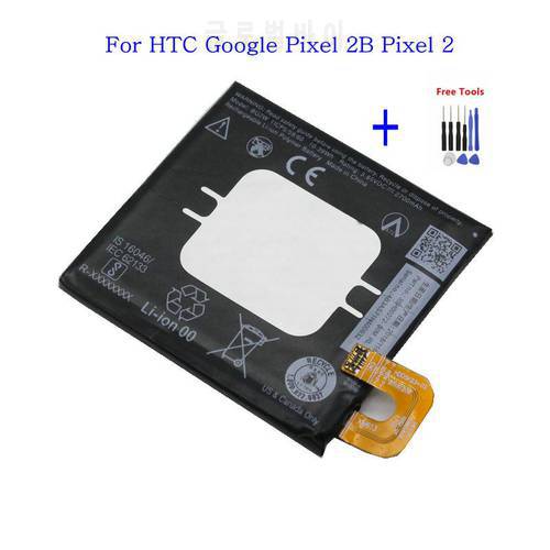 1x 2700mAh BG2W G011A-B Mobile Phone Replacement Battery For Google Pixel 2B Pixel 2 Li-ion Polymer Batteries + Repair Tool Kits