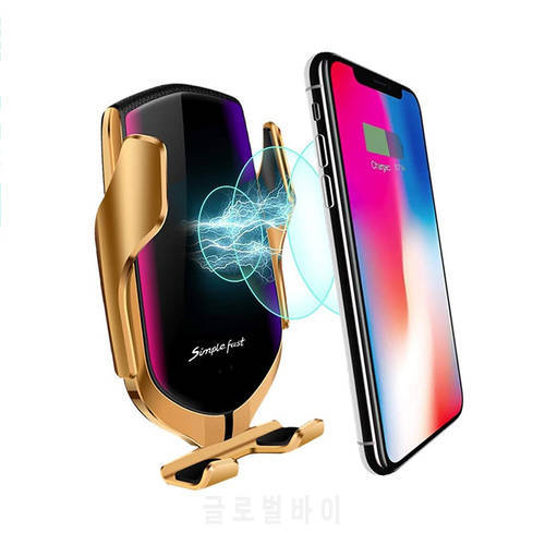 Induction Car Wireless Charger Ladowarka Bezprzewodowa For Samsung Galaxy A70 A50 A30 2 in 1 10W Fast Charger Chargeur sans fil