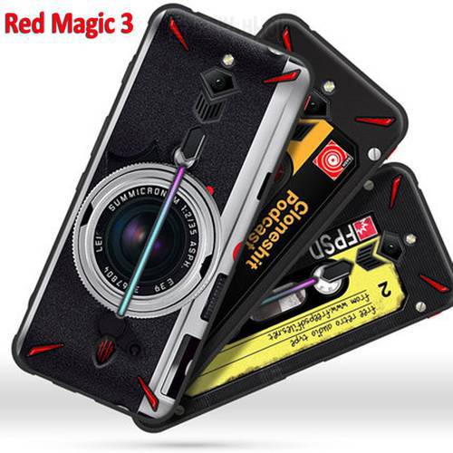 For Nubia Red magic 3 case TPU Soft retro camera phone Cover Redmagic3 case Shockproof Protective shell Redmagic 3 6.65
