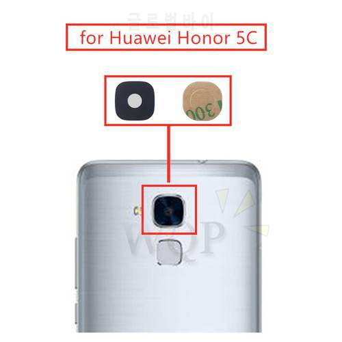 2pcs for Huawei GT3/ Honor 5C Camera Glass Lens Back Rear Camera Glass Lens with Glue for Honor 7 Lite Replacement Repair Parts