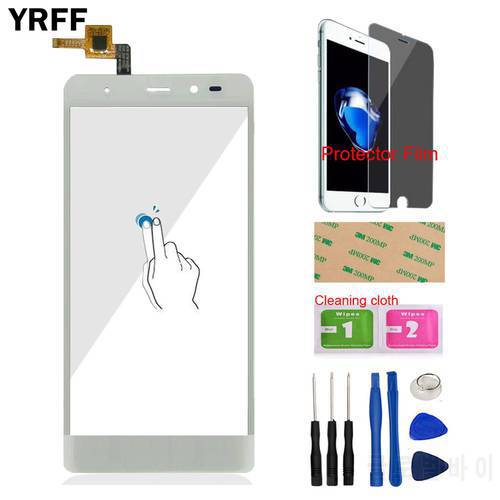 YRFF Phone Front Glass For Leagoo T1 Touch Screen Touch Digitizer Panel Glass Tools Free Protector Film Adhesive