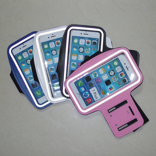 Universal Gym Running Armbands Bag For Apple iPhone 6 7Plus 7 8 Plus Arm Band Case 5.5 Inch Phone 100PCS/Lot