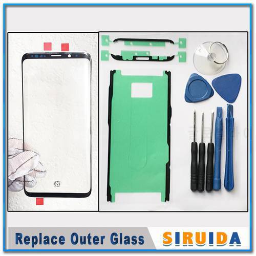 Original LCD Front Glass Outer Lens For Samsung Galaxy S8 G950F S8+ plus Note 8 S9 S9Plus Broken Touch Screen Replacement Repair