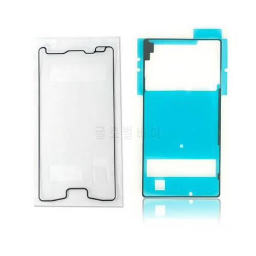 100set/lot For Sony Xperia Z4 Z3+ Front Housing Sticker + Back Cover Sticker Adhesive Glue Tape For Sony Xperia Z5