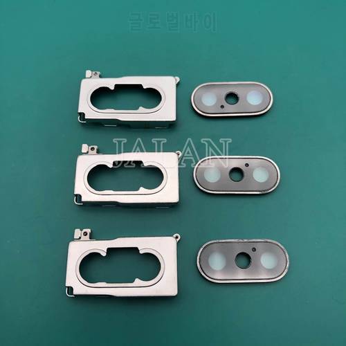 5pcs Rear Camera Lens With Metal Holder for X XS MAX Dmaaged Back Camera Glass Ring Bezel Replacement Back Cover Repair