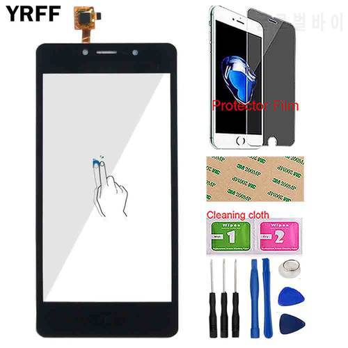 Phone Touch Screen Glass For Leagoo Power 2 Touch Screen Digitizer Panel Front Glass Lens Sensor Tools Protector Film Wipes