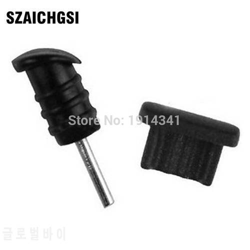 SZAICHGSI 5000set Dust Proof Plugs 3.5mm Earphone Jack + Micro USB Charge Port Plug Cap For Samsung iPhone 4 5/6 Mobile Phone