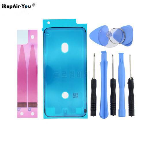 1Set Battery Adhesive Strips Tape Glue+LCD Frame Waterproof Sealing Stickers For iPhone 11 Pro X XR XS Max 6 6s 7 8 Plus Repair