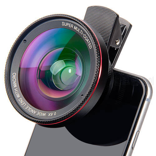 Super Macro Lens 15X Wide 0.45X or 0.6X Phone Lens Kit HD Telefon Phone Super Fisheye Lente Camera Lentes For Smartphone