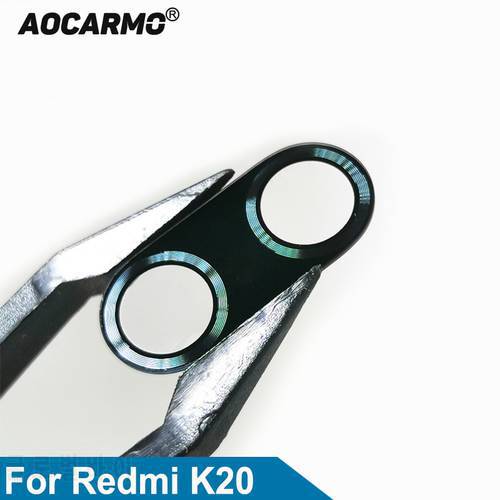 Aocarmo Back Rear Main Camera Glass Lens With Adhesive Sticker For Redmi K20 Replacement Part