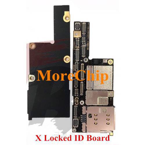 For iPhone X ID Board 256GB Locked Motherboard Mainboard For Intel Version Board Good Working After Change CPU Baseband