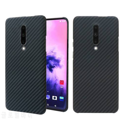 For Oneplus 7 7Pro Cases Ultra Thin Aramid Fiber Cover Glossy Matte Carbon Fiber Pattern for Oneplus 1+ 7 7 Pro Case