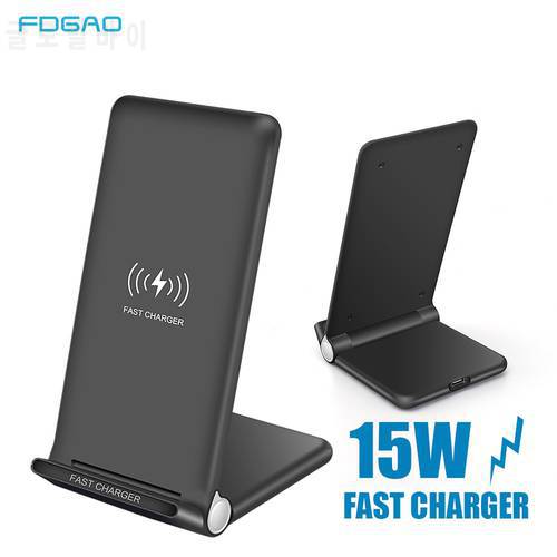 FDGAO 15W Fast Wireless Charger USB C 10W Foldable Quick Charging Pad Stand for iPhone 14 13 12 11 XS XR X 8 Samsung S22 S21 S20