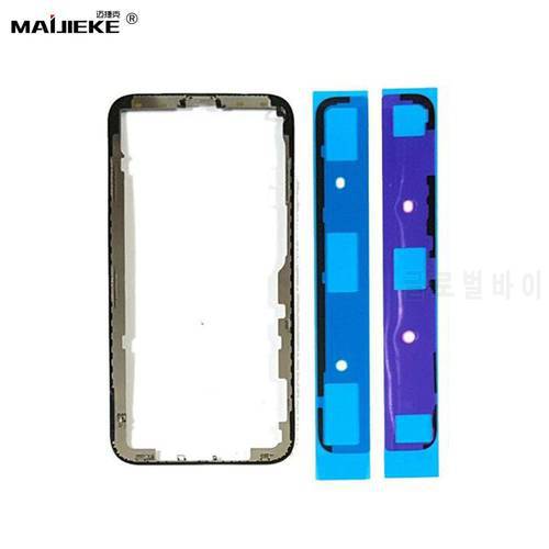 10PCS Bezel Chassis Middle Frame For Apple iPhone X XR XS MAX LCD Display Front Glass Touch Screen Lens Outer Panel Frame Glue