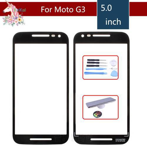 For Motorola Moto G3 G 3rd Gen 2015 xt1544 xt1550 xt1540 XT1541 XT154 Touch Screen Front Outer Glass Panel Lens NO LCD Digitizer