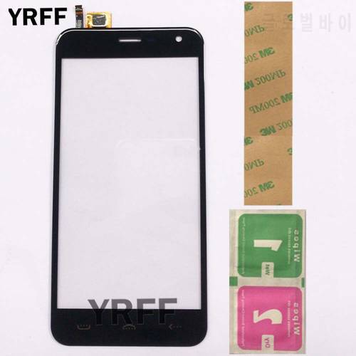 5.0&39&39 Touch Screen Panel For Homtom HT3 / HT3 Pro Touch Screen Touch Digitizer Panel Front Glass Phone Mobile Adhesive Wipes