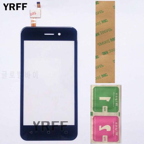 Touch Screen Glass For Fly 5S Touch Screen Digitizer Panel Front Glass TouchScreen Sensor 4.2&39&39 Mobile Phone Touch Panel 3M Glue