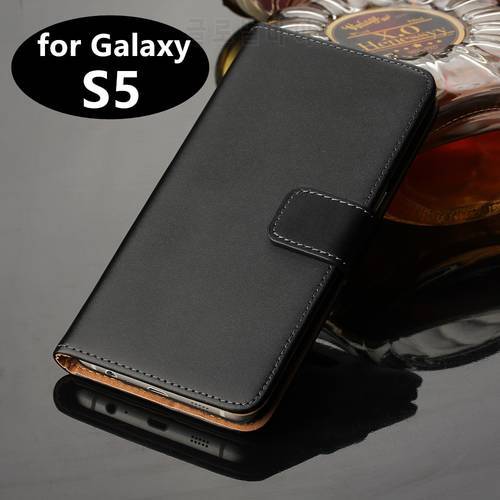 Premium Pu Leather Flip Cover Case for Samsung Galaxy S5 Wallet phone case For Samsung Galaxy S5 i9600 G900F protective shell GG