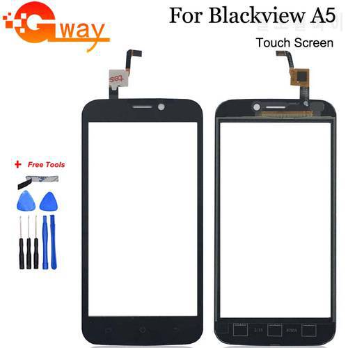 FSTGWAY For 4.5 inches blackview A5 Touch Panel Sensor Front Glass+Free Tools