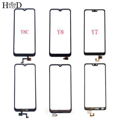 Mobile Touch Screen Panel For Doogee Y7 N10 Y8 Y8C TouchScreen Digitizer Panel Touch Screen Front Glass 3M Glue Wipes