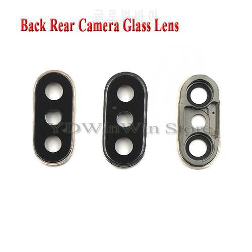 1pcs New Back Rear Camera Lens Glass For iPhone X XS XR max Cover Ring with Frame Replacement Parts