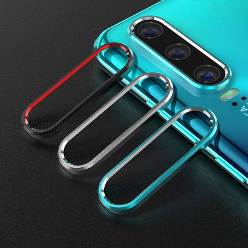 Phone Camera Lens Metal Protective Ring Camera Cover Ring Full Coverage Camera Protector Tempered Glass for Huawei P30/P30 Pro