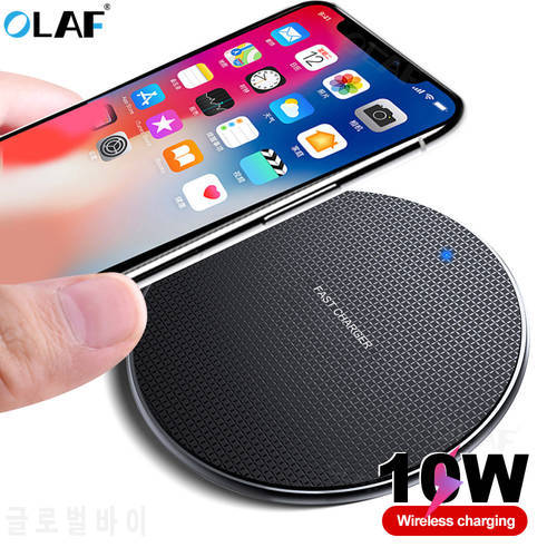 Olaf Wireless Charging Adapter For iphone 11 Pro 8 10W Fast Wireless Charger Charge For Samsung S10 S9 Plus Qi Charger induction