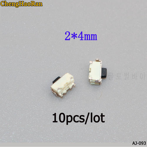 ChengHaoRan Tap 2*4 patch side press For phone power button For tablet MP3/MP4 micro touch button switch set 10