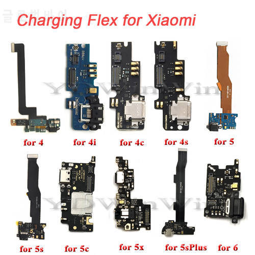 1pcs USB Charging Charger Port Dock Connector For Xiaomi 4 4i 4c 4s Mi 5 5c 5s Plus 5x 8 PCB Board Audio Jack Ribbon Flex Cable