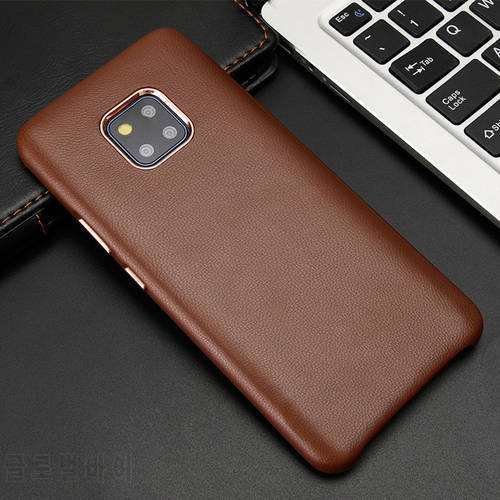 For Huawei Mate20 Brand Real Genuine Natural Cow Skin Case Phone Cover Cowhide Leather Bags For Huawei Mate 20 Pro Full Edge