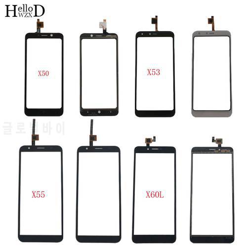Mobile Touch Screen Panel For Doogee X50 X50L X53 X55 X60L TouchScreen Digitizer Panel Front Glass Lens Sensor 3M Glue Wipes