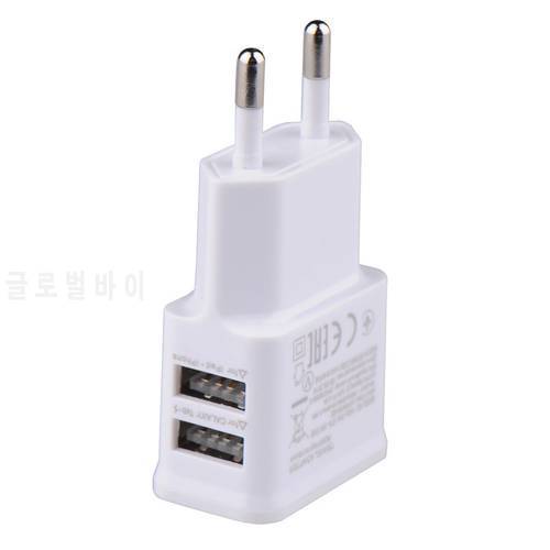 Dual USB Wall Charger For Samsung LG Sony Moto Huawei Xiaomi OnePlus ZUK Mobile Phone Double USB Charger EU US Travel Adapter