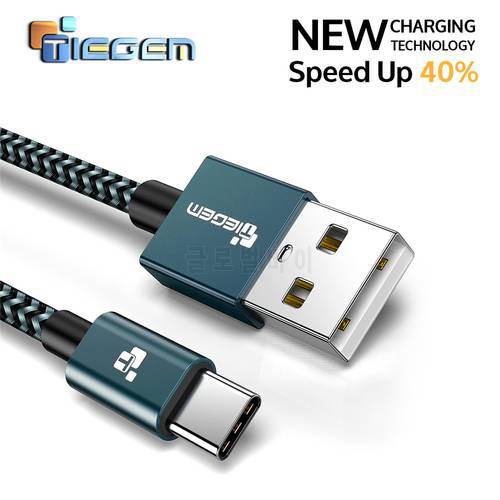 Tiegem USB Type C Cable Fast Charging 3A USB 3.1 USB C cable Data Cable USB Type-C charge cable for Samsung S8 Xiaomi Huawei LG