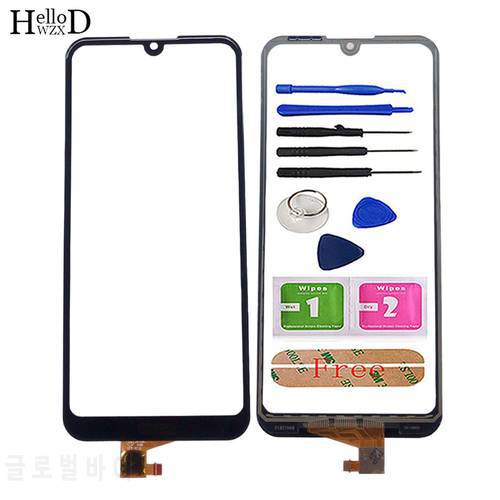 Mobile Touch Screen For Huawei Y6 2019 / Y6 Prime 2019 / Y6 Pro 2019 Touch Screen Digitizer Panel Lens Sensor Front Glass Tools