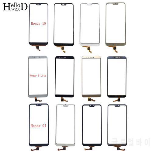 Touch Screen Panel For HuaWei Honor 9 Lite Honor 9i Honor 10 Digitizer Panel Touch Screen Front Glass TouchScreen 3M Glue Wipes