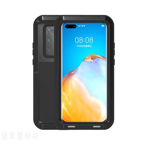 360 Full Protect Case For huawei p40 pro Case Metal Doom Heavy Duty FOR huawei p40 lite case Shockproof Cover Phone Cases Fundas