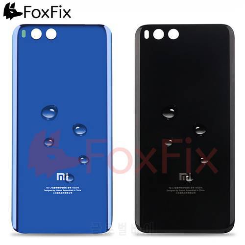 FoxFix For Xiaomi Mi Note 3 Note3 Battery Cover Back Glass Panel Rear Housing Door CLEAR Case Replacement+Adhesive Sticker MCE8