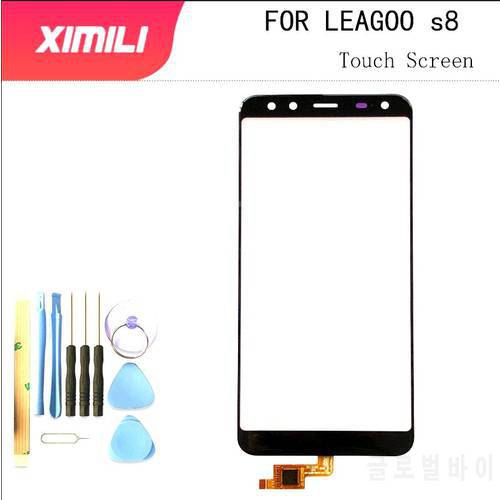 5.72 inch 100% tested For Leagoo S8 Touch Screen Mobile Phone Front Glass Touch Sreen Digitizer Panel With Free Tools
